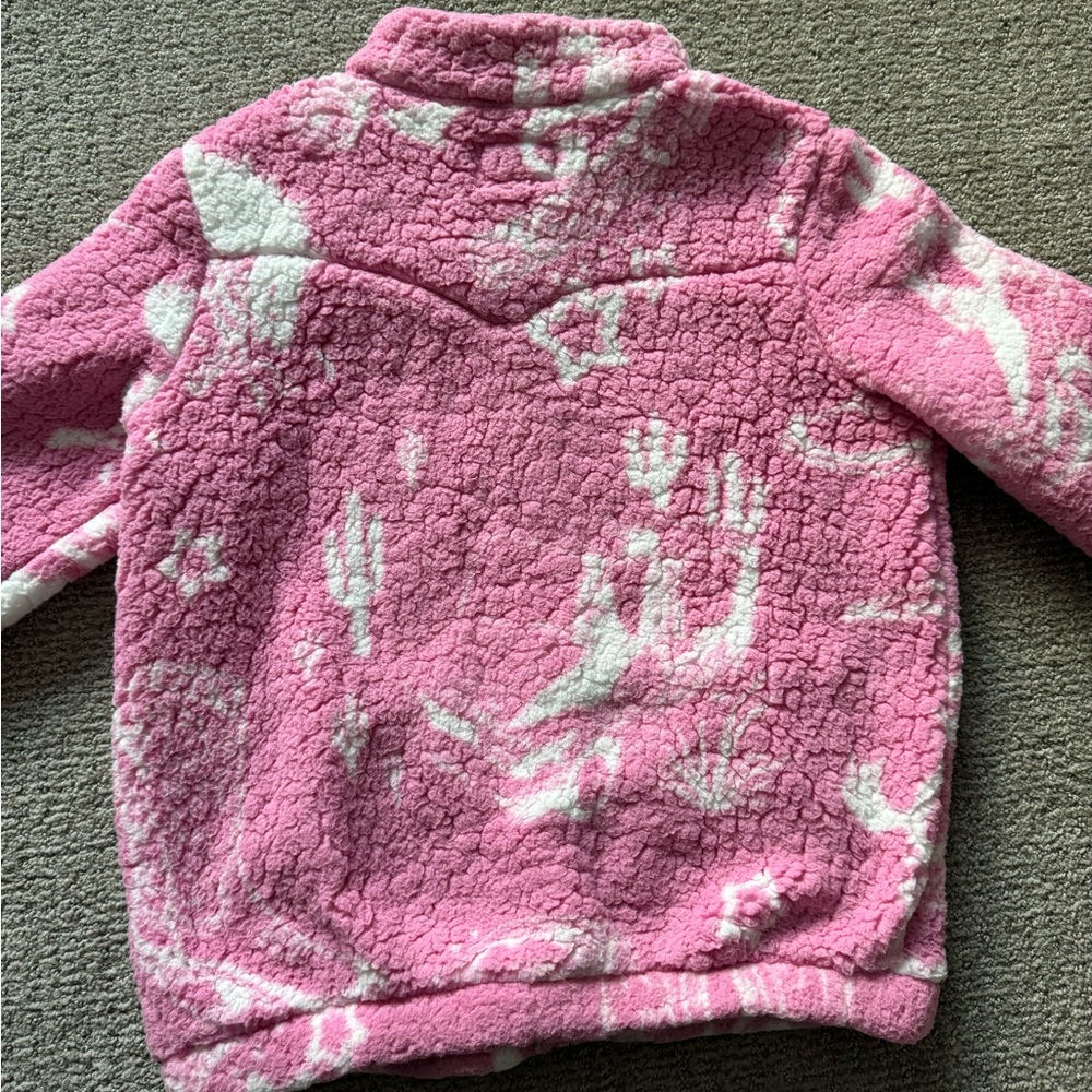 Wrangler x Barbie Girl's sizing Western Pink Sherpa Jacket size XXL - Picture 3 of 12
